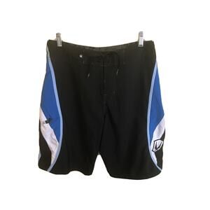 30 Redsand 1 Zipper Pocket Mens Board Shorts Lace Front Blue Black